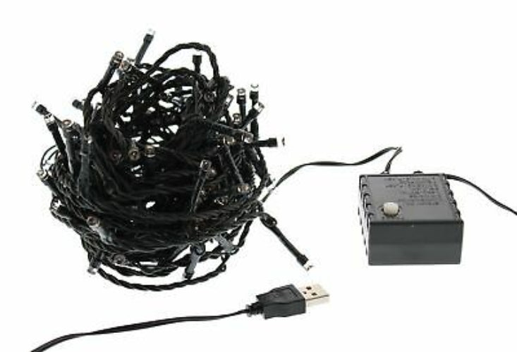 98ft Battery String Lights with Timer (2-Pack)