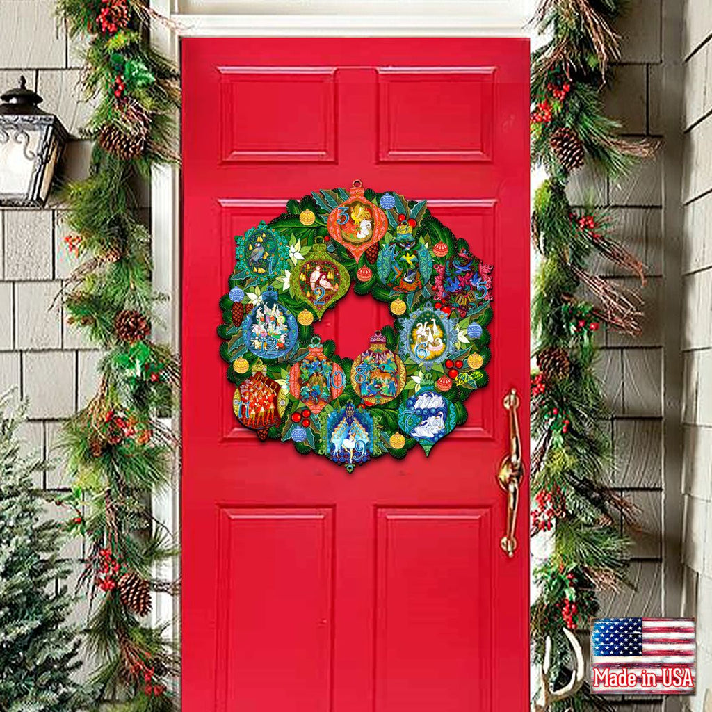 12 Days of Christmas Wooden Door Hanger