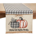 Harvest Pumpkin Plaid Table Runner