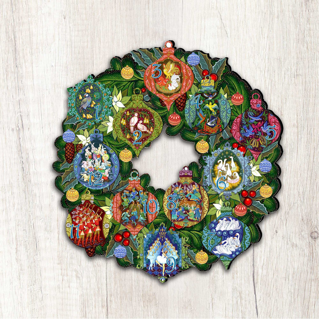 12 Days of Christmas Wooden Door Hanger