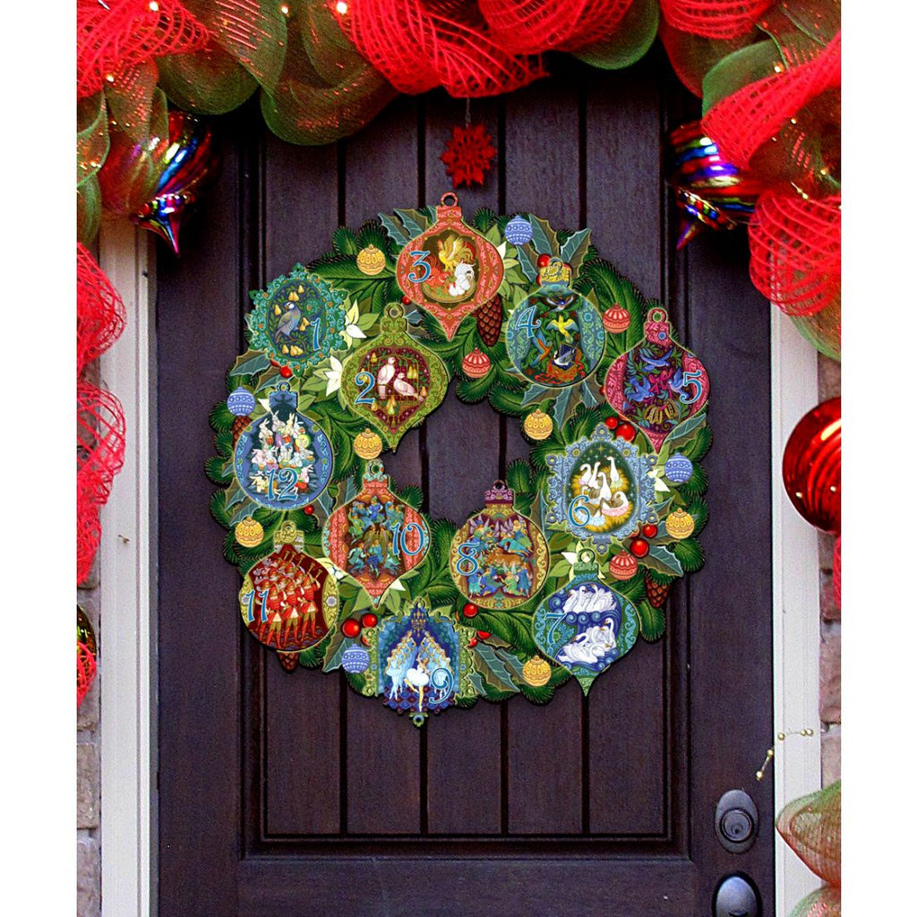 12 Days of Christmas Wooden Door Hanger