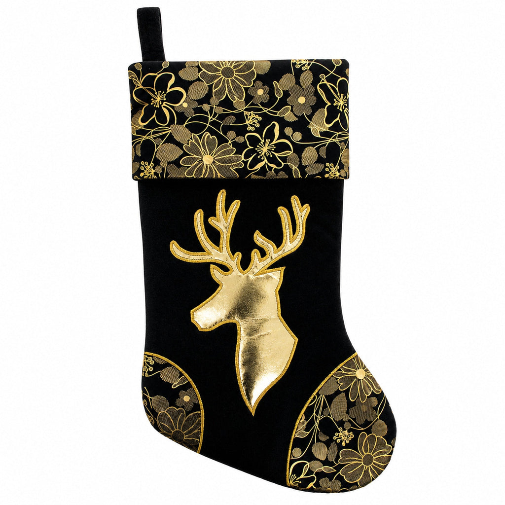 Felt Santa & Reindeer Christmas Stockings (Set of 3)