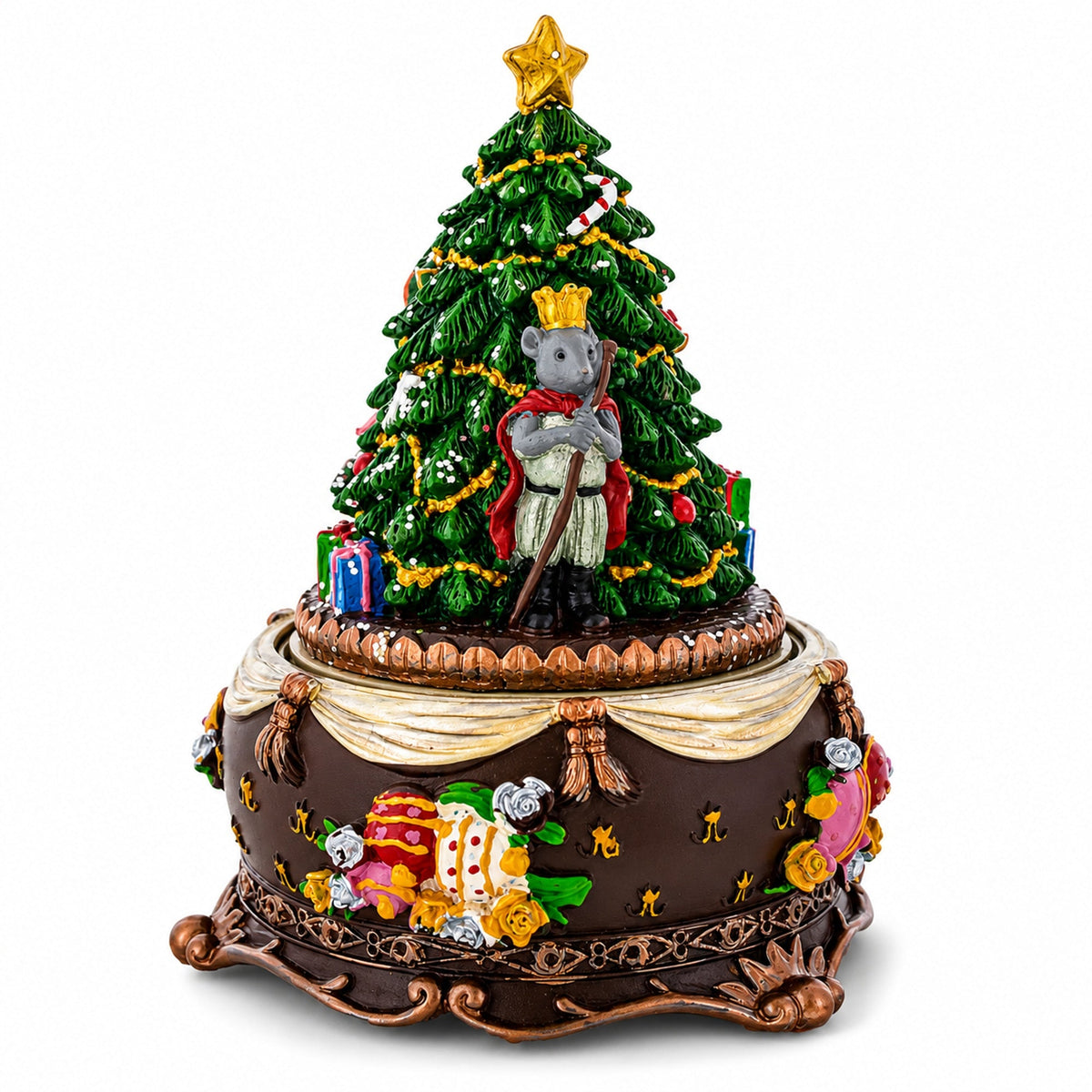 Nutcracker Ballerina Musical Tree Figurine